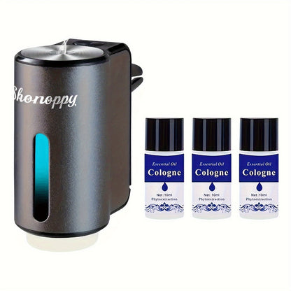 Car Air Freshener Diffuser USB Aromatherapy Humidifier with 3 6 10 Bottles Essential Oils for Entryways, Bedrooms and Living Spaces