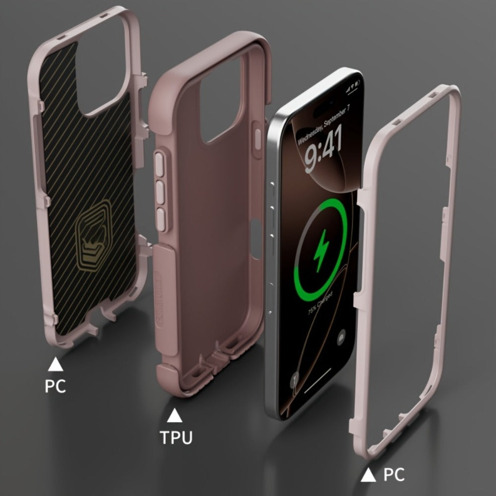 3-Layer Warrior Armor iPhone Case Full Body Shockproof Drop Protection Lining Built-In Dust Plug for an Everyday Personal Care Routine