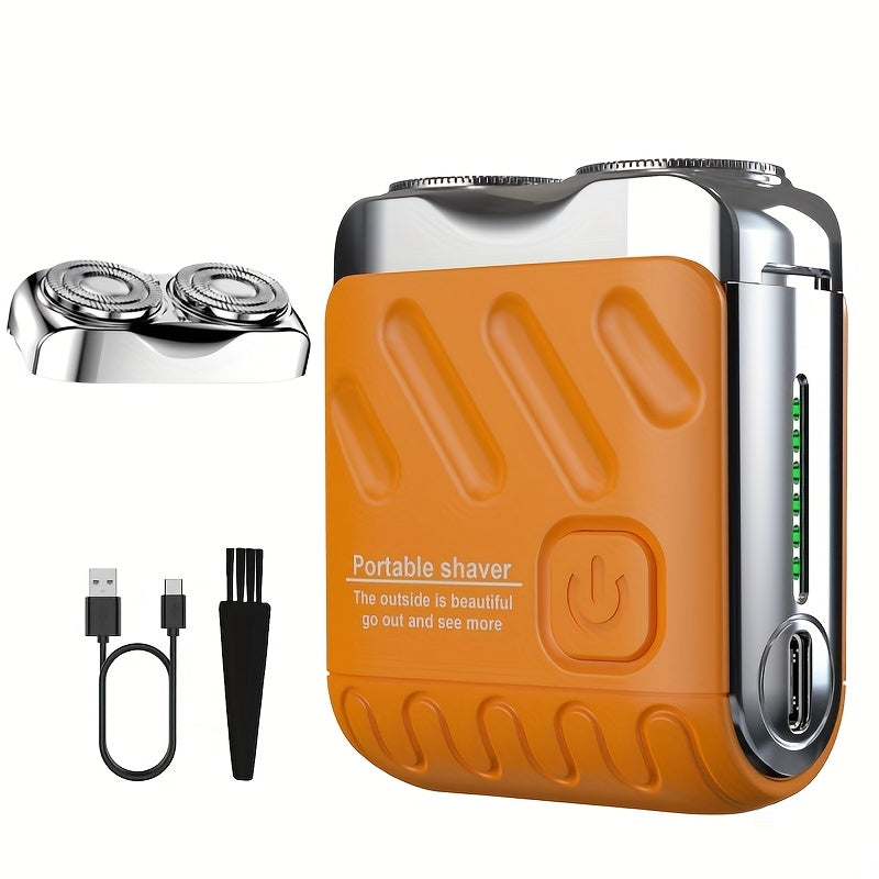 Electric Shaver Mini Dual Floating Blade with USB Charging and Select Waterproof or Digital Display Options