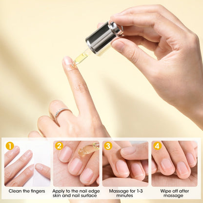 Cuticle Oil Treatment Set 2pcs 0.68oz Each Nourishing Hydrating – Moisturizer for Dry Cracked Cuticles & Brittle Nails