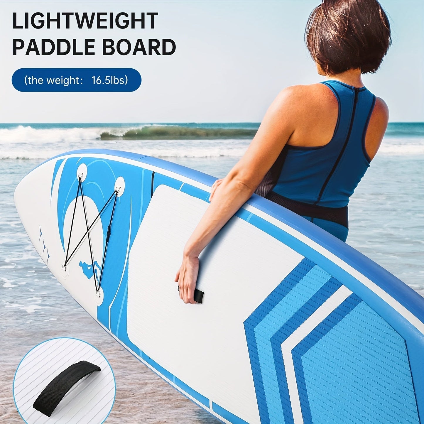 120 x 30 x 6-Inch Inflatable Stand-Up Paddle Board with Two-Plus-One Fin Setup and Six Design Options