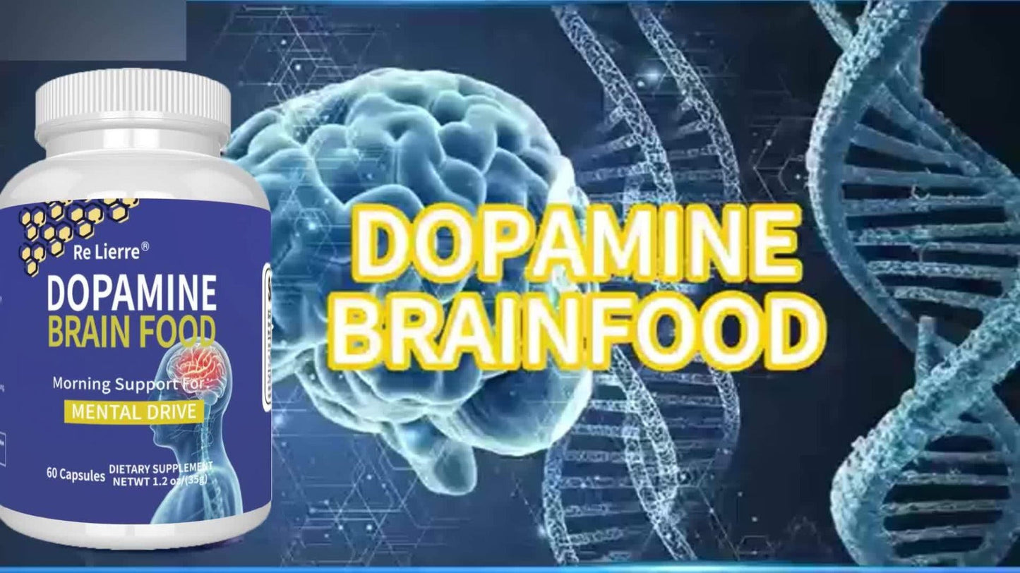 Magnesium Glycinate Brain & Sleep Capsules, Dopamine Support Nootropic Formula, Focus Mental Clarity Mood & Restorative Sleep