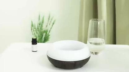 400 ml Metal-Hollow Aromatherapy Diffuser with Remote, Seven-Color Light and Four Pattern Options