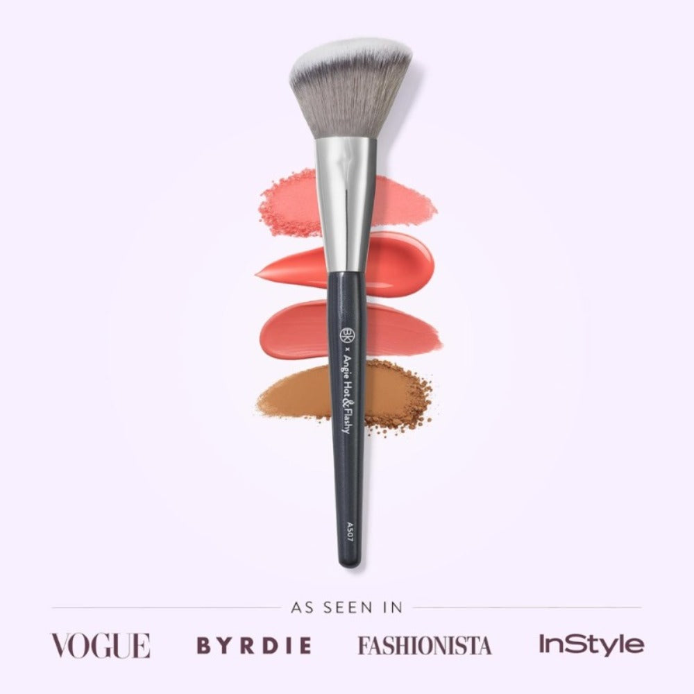 Highlighter Powder and Brush Set 2pcs for Women, Baking Formula High Gloss Illuminating Powder with Blush Brush