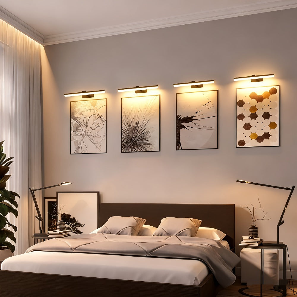 Picture Light 16 Inch Wireless Battery Powered LED Wall Light 6000mAh Rechargeable Remote for Entryways, Bedrooms and Living Spaces