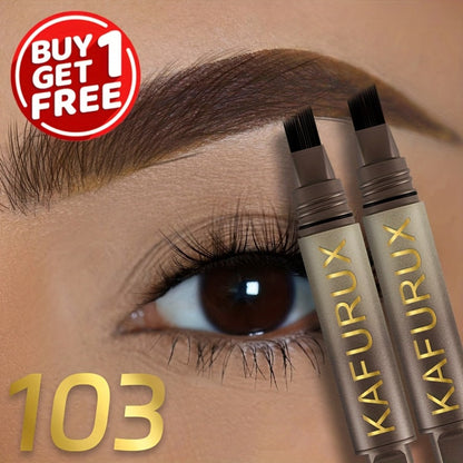 Eyebrow Powder Pencil 2pcs Set, Waterproof Sweatproof Brow Makeup with Setting Formula, Natural Defined Look