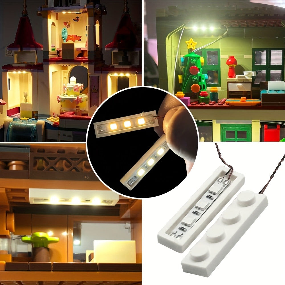 LED Lighting Kit for Building Blocks 20pcs 1x4 Brick Lights with the Listed Color, Size or Set Options for Everyday Use