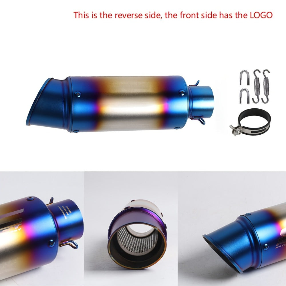 Motorcycle Exhaust Pipe 51mm & 60mm – Stainless Steel Slip-On for NMAX 125/155, Suzuki GSX650F, GSX1250 & GSX650R | Performance Exhaust