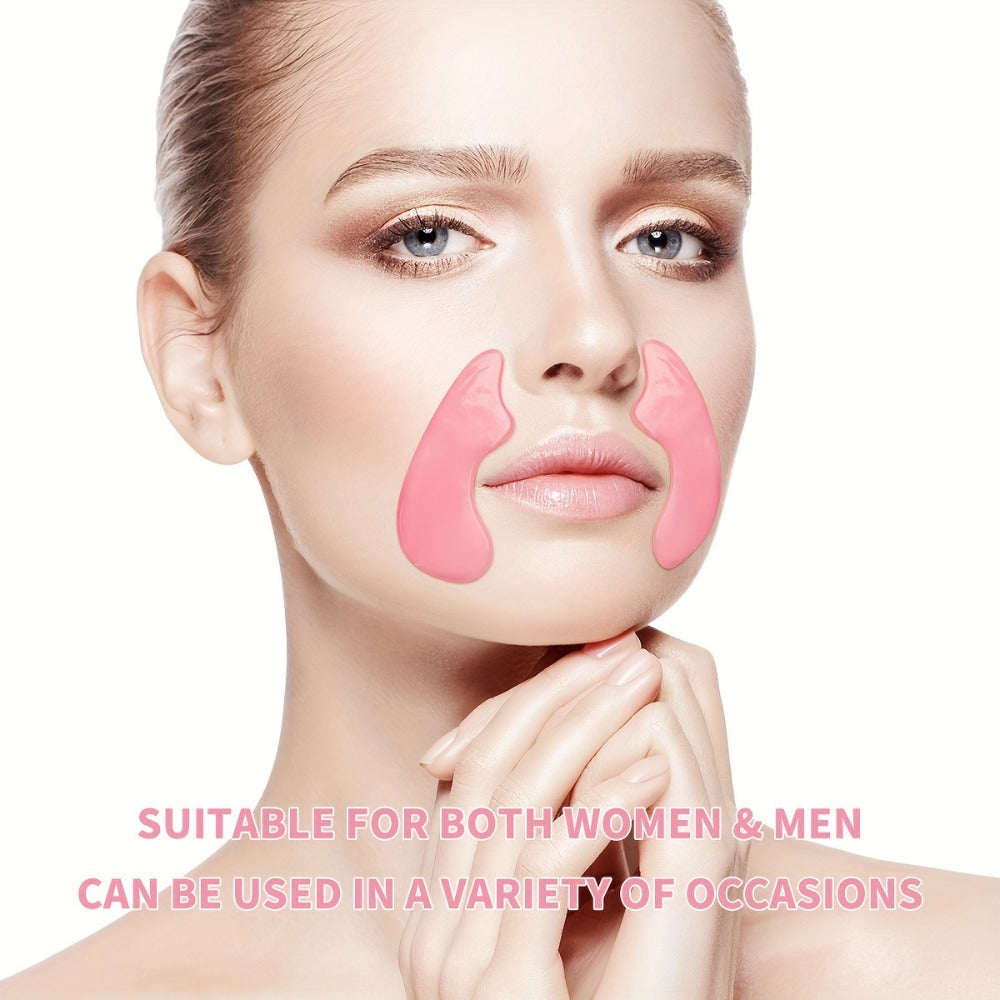 Nasolabial Fold Patches with Watermelon Collagen & Niacinamide, Caffeine Smile Lines Face Patches for Deep &