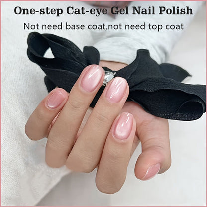 Magnetic Cat Eye Gel Nail Polish Pen 3-in-1 All-in-One Base Coat Color Top Coat – Ultra-Bright High-Saturation Polygel