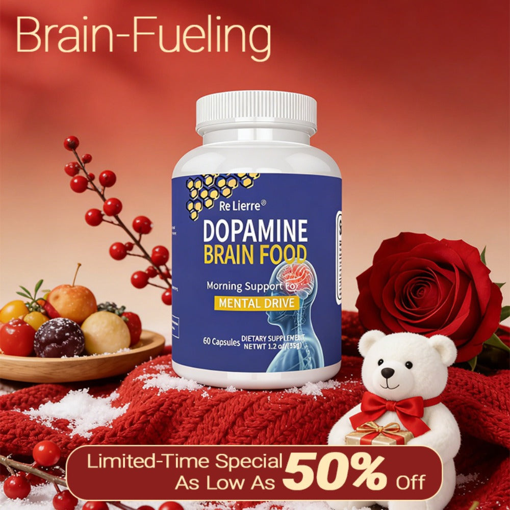 Magnesium Glycinate Brain & Sleep Capsules, Dopamine Support Nootropic Formula, Focus Mental Clarity Mood & Restorative Sleep