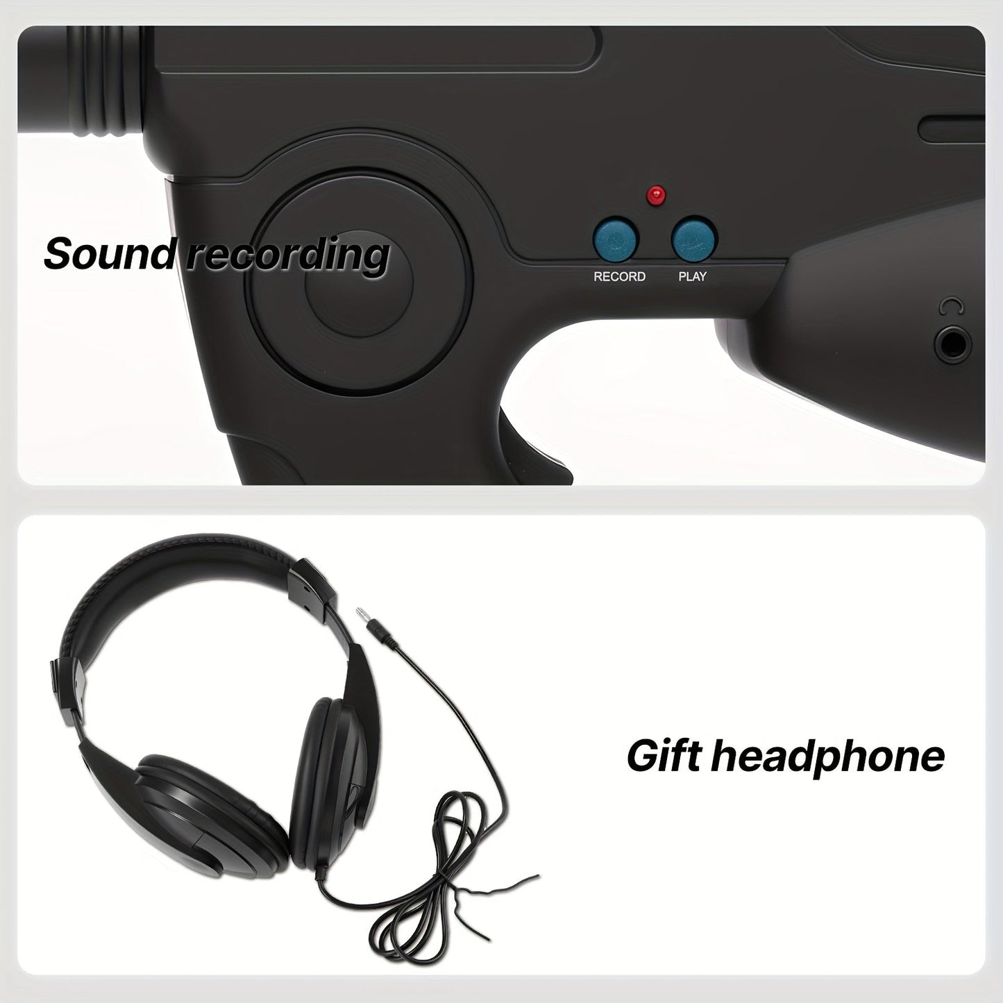 Bionic Ear Sound Amplifier with 8x Monocular Telescope, Long-Range Digital Audio Listening Device with Headphones for Bird Watching Nature