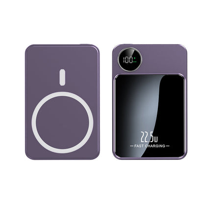 Power Bank Magnetic 5000mAh or 10000mAh with 15W Wireless Charging and LED Indicator in Three Colors