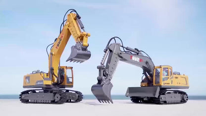 RC Excavator 120-Minute Battery Life Metal Shovel LED Lights with the Listed Color, Size or Set Options for Everyday Use