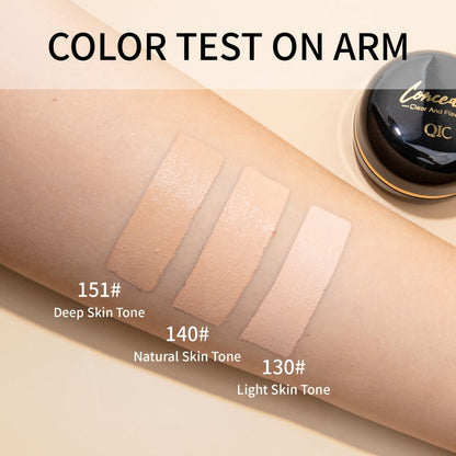 Concealer Cream Set 2pcs Full Coverage – Waterproof Matte Finish, Plant-Based Squalane, Buildable Coverage for Dark Spots