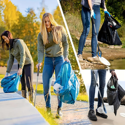 Grabber Reacher Tool 32 Inch Foldable Pick Up Stick 360° Rotating Jaw Magnetic Tip Extra Long Heavy Duty Litter Picker Mobility Aid