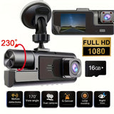 Dual-lens dashcam + 16G