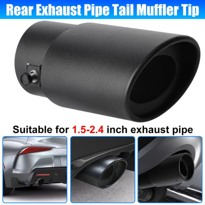 Exhaust Tip Stainless Steel – Universal Fit 1.5"-2.4" Pipe | Muffler Tail Pipe Tip for Cars & Trucks | Noise Reduction & Performance