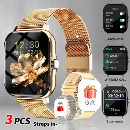 Smartwatch for Men Women with Bluetooth Calling, 1.83" Full Touch Screen Large Dial, Weather Notification, Sports Tracker & Pedometer