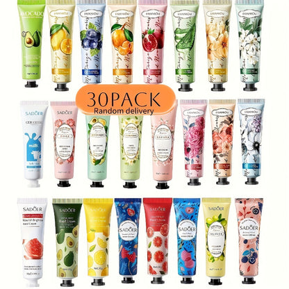 Wedding Favor Hand Cream Set 30pcs – Sadoer Travel Size Mini Moisturizing Lotion with Lactic Acid & Glycerin