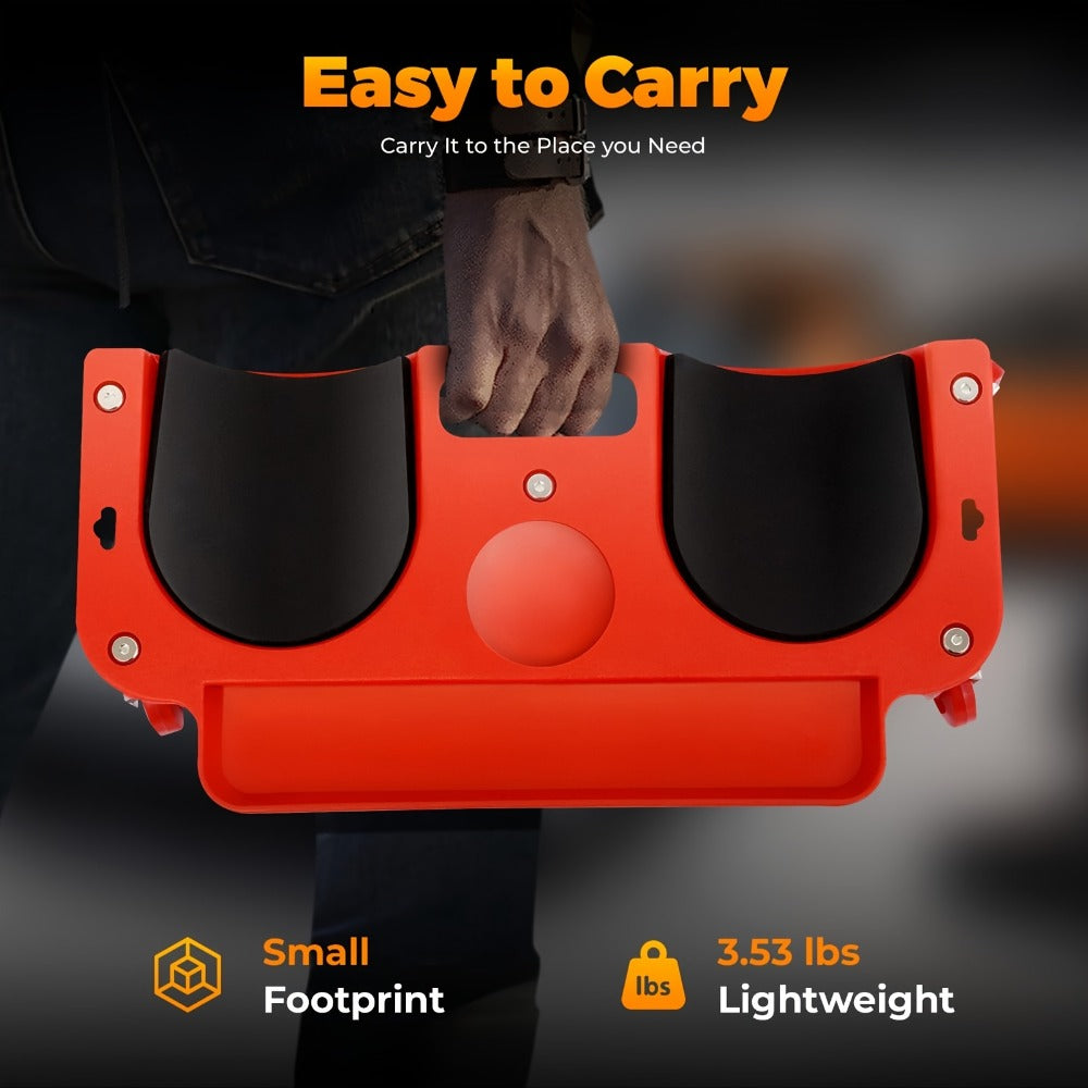 Rolling Knee Pad Creeper with Wheels Foam-Filled Knee Cups 20x5.5 Inch for Automotive Repair Flooring Garage Mechanic Kneeling Platform