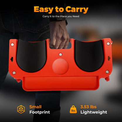 Rolling Knee Pad Creeper with Wheels Foam-Filled Knee Cups 20x5.5 Inch for Automotive Repair Flooring Garage Mechanic Kneeling Platform