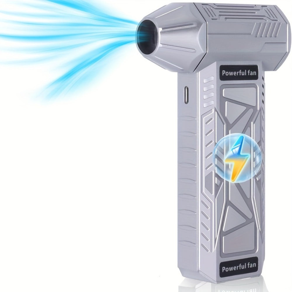 130000 RPM USB Turbo Fan Cleaner, Portable Handheld Electric Air Blower for Car Detailing, Dust Removal