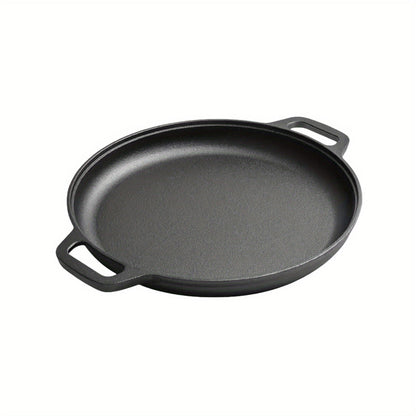 Pre-Seasoned Cast Iron Pan Set – Non-Stick Multifunctional Skillet for Pizza Home Kitchen Outdoor Cooking