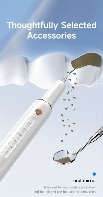 Ultrasonic Tartar Remover Electric Tooth Cleaner 5-Speed IPX6 Waterproof USB Rechargeable Dental Scaler