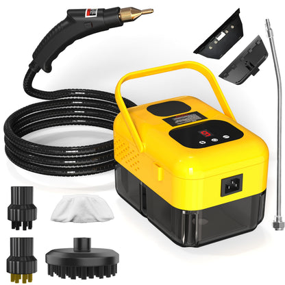 Steam Cleaner Handheld High Pressure Portable, Deep Clean for Kitchen Grease Range Hood Sofa Tile Grout Car AC Washing Machine