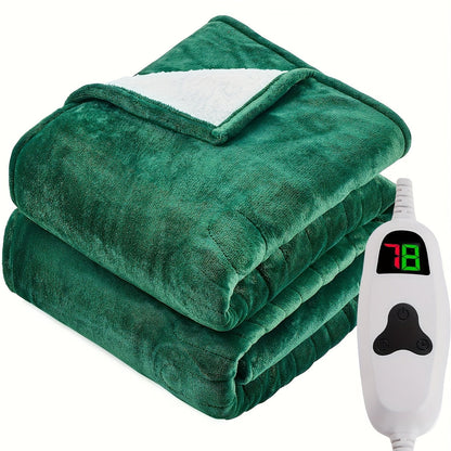 Electric Heated Blanket Dual Zone Independent Temperature Control A/B Zones for Entryways, Bedrooms and Living Spaces