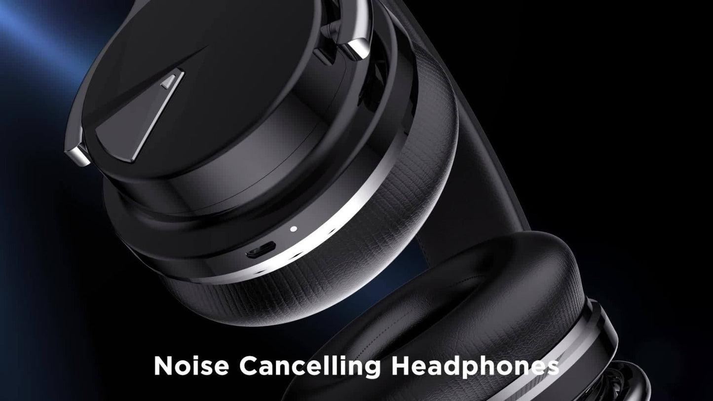 MIGHTY ROCK Over-Ear Headphones with ANC Label, Bluetooth 5.2, 45mm Drivers and Seven Color Options