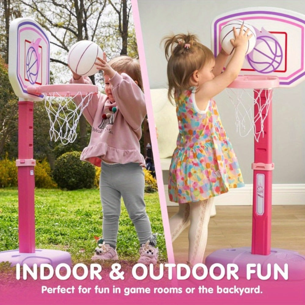 Toddler Basketball Hoop Adjustable Height 2.5-3.5ft Kids Basketball Goal with the Listed Color, Size or Set Options for Everyday Use