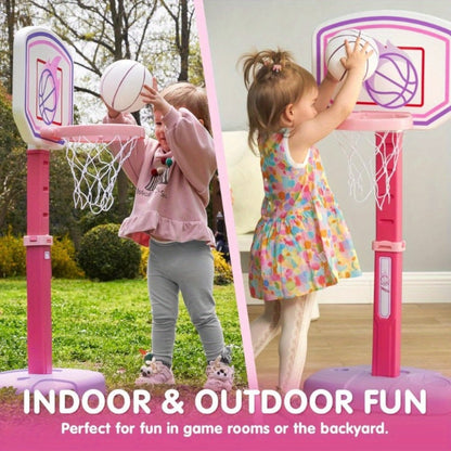 Toddler Basketball Hoop Adjustable Height 2.5-3.5ft Kids Basketball Goal with the Listed Color, Size or Set Options for Everyday Use