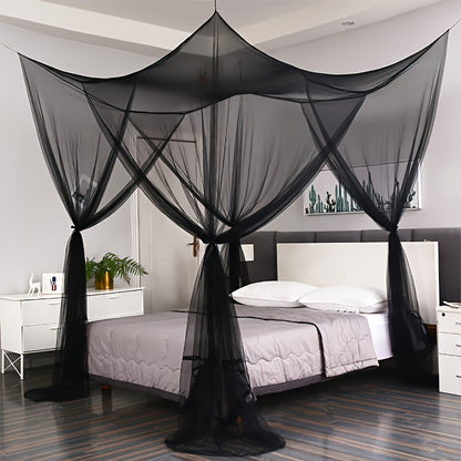 Bed Canopy Mosquito Net – Princess Canopy for Beds with Curtains, Sheer Bed Drapes for Indoor Outdoor Use