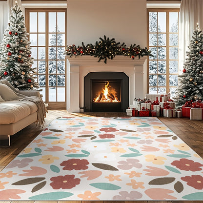 Area Rug 8x10 Floral, Forest and Geometric Print Collection with Six Machine-Washable Options