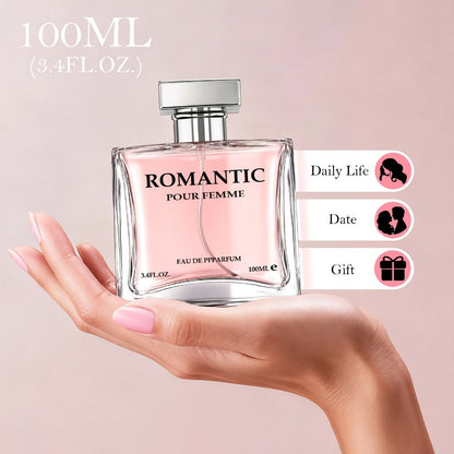 Perfume for Women Two-Pack of 100ml EDP Sprays with Rose, Chamomile, Lemon, Lily, Violet, Musk and Wood