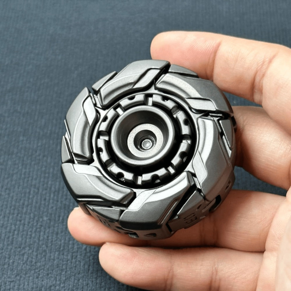 Metal Fidget Spinner Toy for Adults & Teens – Customizable Stress Relief Spinner with Hex Key, Screws & Metal Tube
