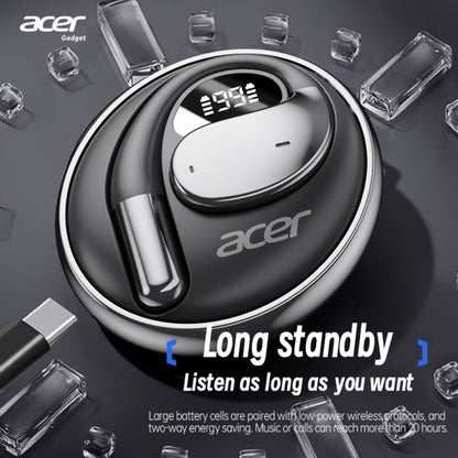 Acer TWS Wireless Earbuds Hook Design Low Latency Gaming 2025 New for Bedside Audio, Alarms and Room Entertainment