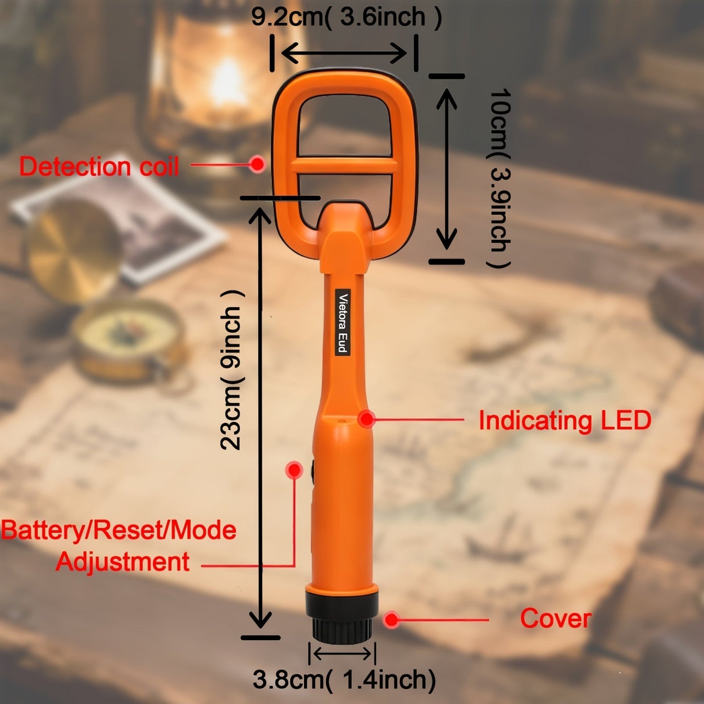 Underwater Metal Detector 100ft Depth for Adults for Garden, Patio and Yard Use, with the Listed Configuration