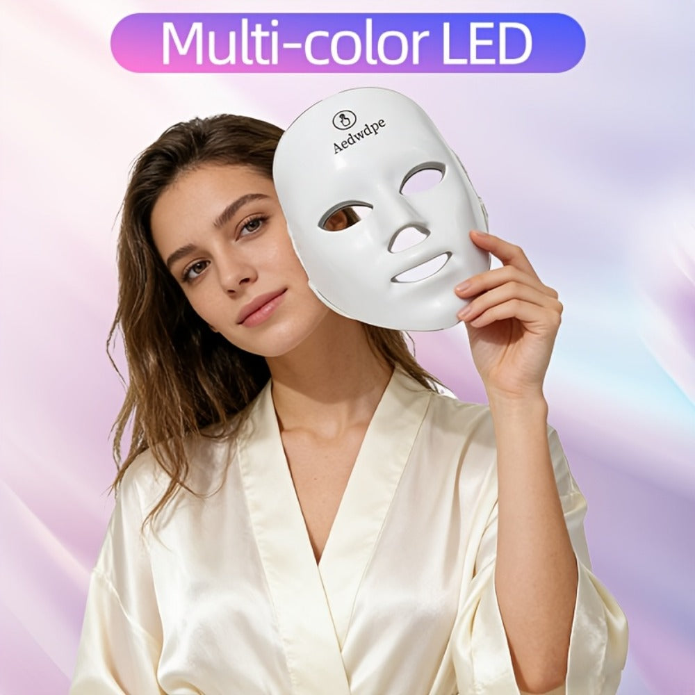 7 Color Photon LED Facial Device for Bath Time, Home Spa and Personal Care, with the Listed Configuration