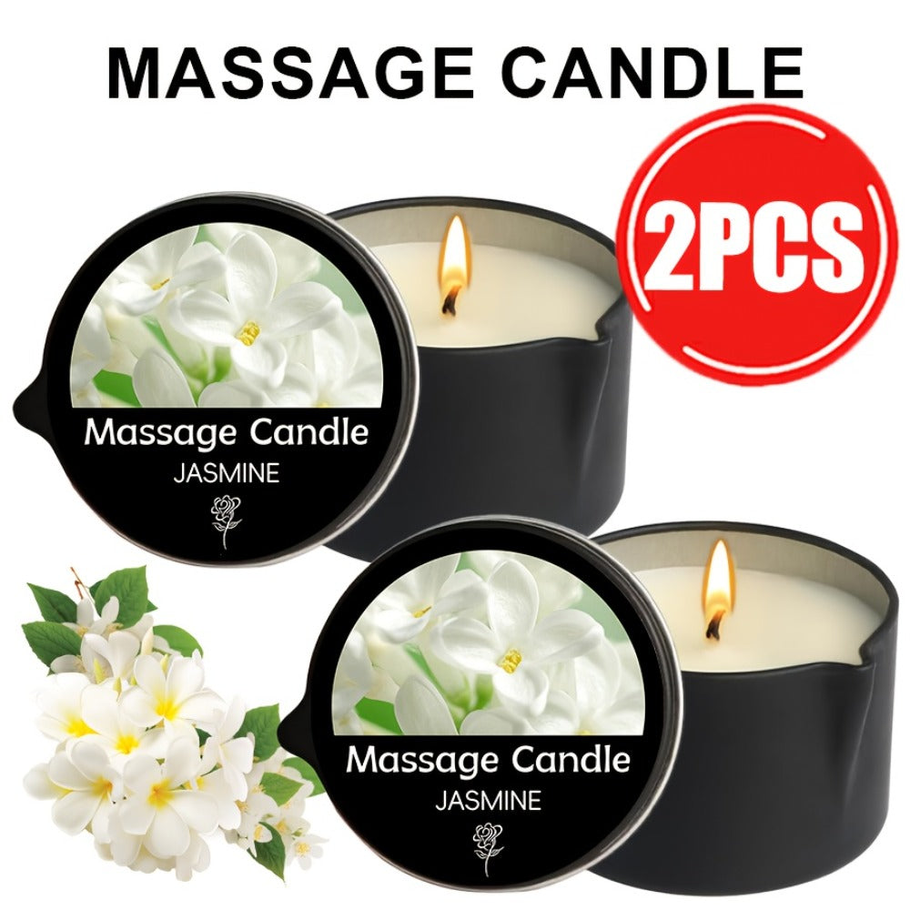 Scented Massage Candle 2-in-1 Soy Wax Essential Oil Body Lotion 20+ Scents 1pc 2pcs 6pcs Spa Nail Salon Pedicure Wedding Valentine Christmas