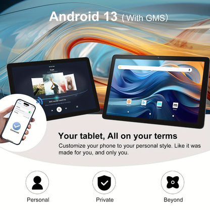 Android Tablet 11-Inch Business Model with Android 15, Octa-Core CPU, WiFi 6 and RAM or Storage Options