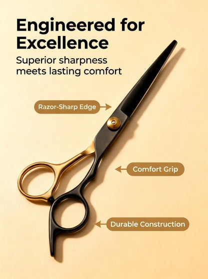 Hair Cutting Scissors Kit 13 Piece – Professional Barber Shears Set with Thinning Shears, Blending Scissors & Accessories