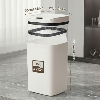 Motion Sensor Trash Can Touchless, Smart Hands-Free Trash Bin with Sealing Lid & Odor-Blocking Technology