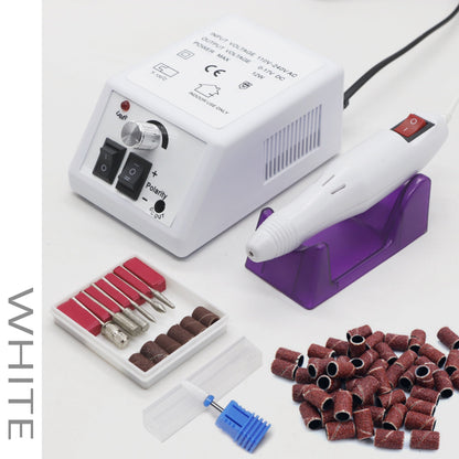 Electric Nail Drill 20000 RPM Console Kit with 6 Bits, 50 Sanding Bands and Standard or 8-in-1 Options