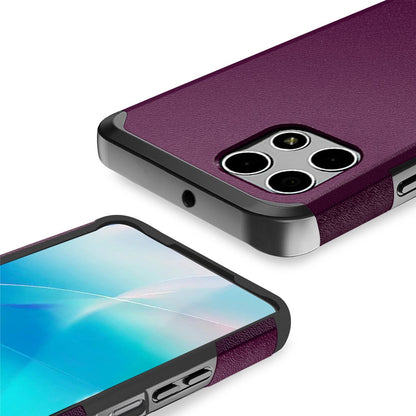 Phone Case Dual-Layer PC and TPU Cover for T-Mobile Revvl 7 5G in Red, Purple, Pink, Black, Gray or Blue