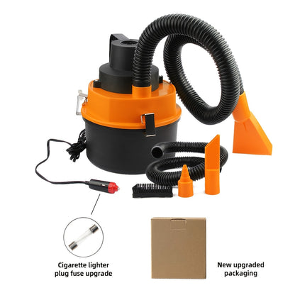 12V Bucket-Style Car Vacuum Cleaner with Suction and Blower Ports, 0.4L-Plus Source Capacity and Seven Colors