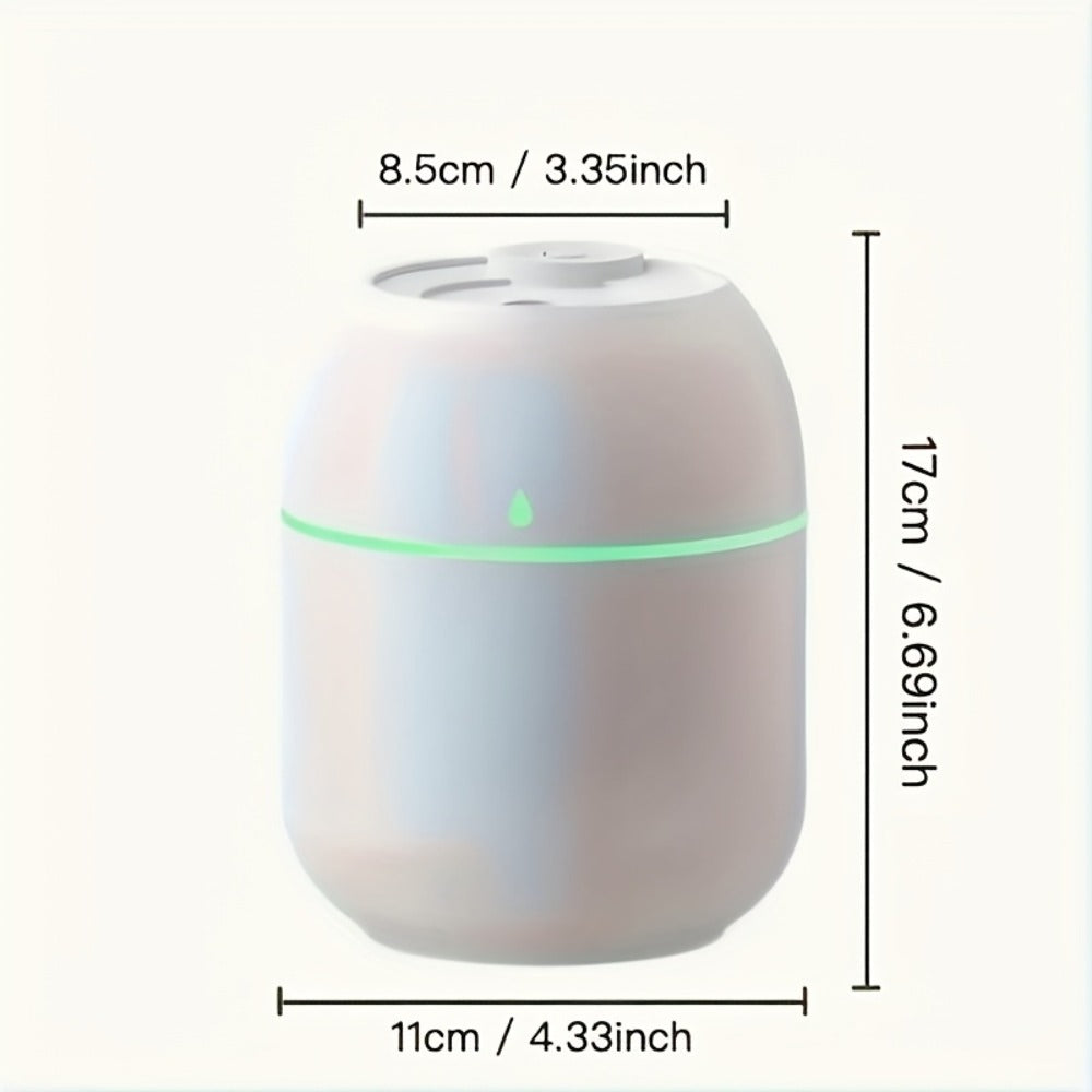 Aromatherapy Mist Humidifier USB Powered Night Light Low Noise Energy Efficient for Indoor for Entryways, Bedrooms and Living Spaces