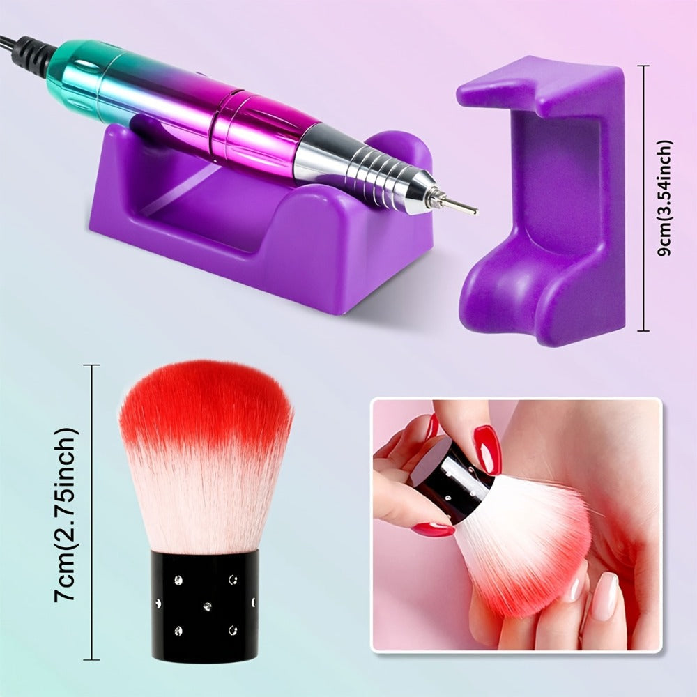 45000RPM Cordless Nail Drill Machine, Rechargeable Professional Electric Efile for Acrylic & Gel Nails